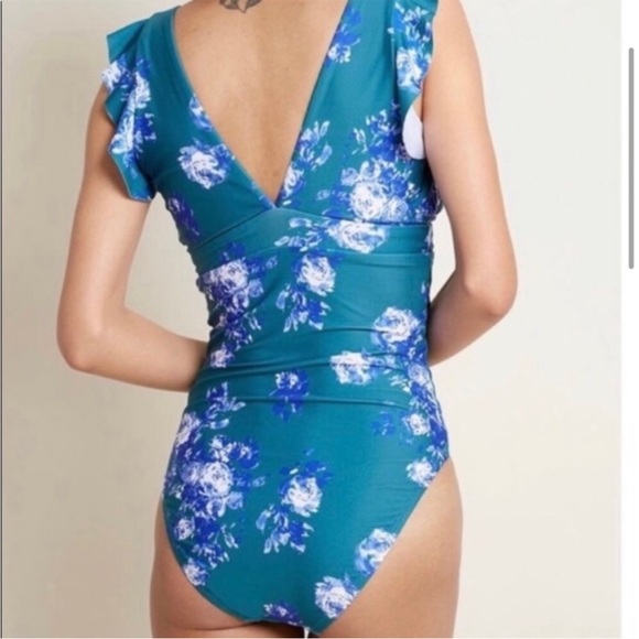 ModCloth High Dive Lagoon Living One Piece Swimsuit - Picture 3 of 9
